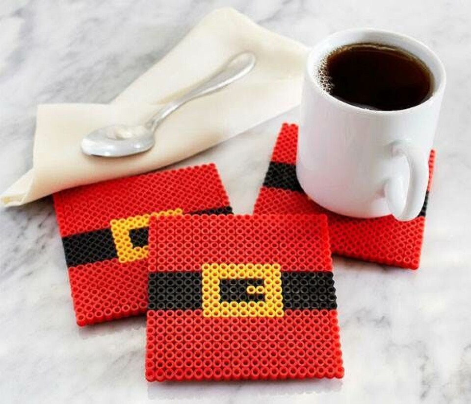 Coasters af hama perler
