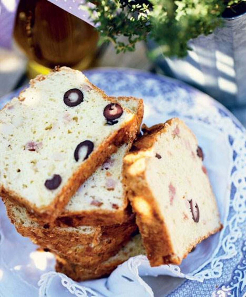 Olivenbrød med bacon