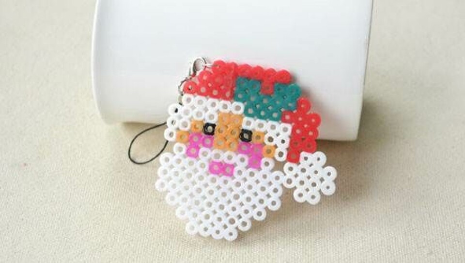 Julemand i hama perler.