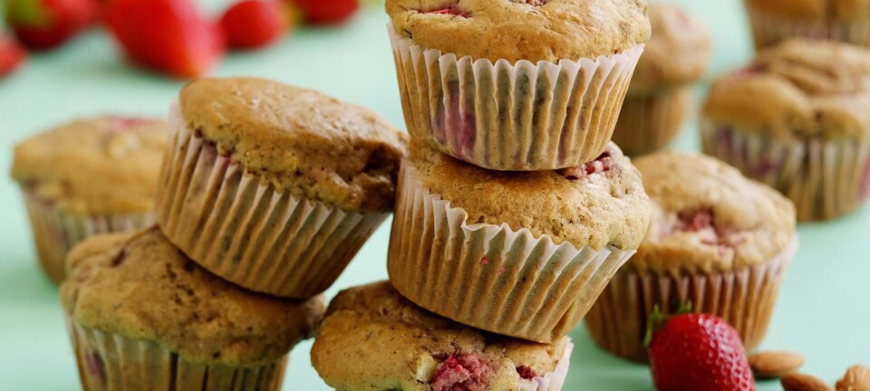 Nemme jordbærmuffins