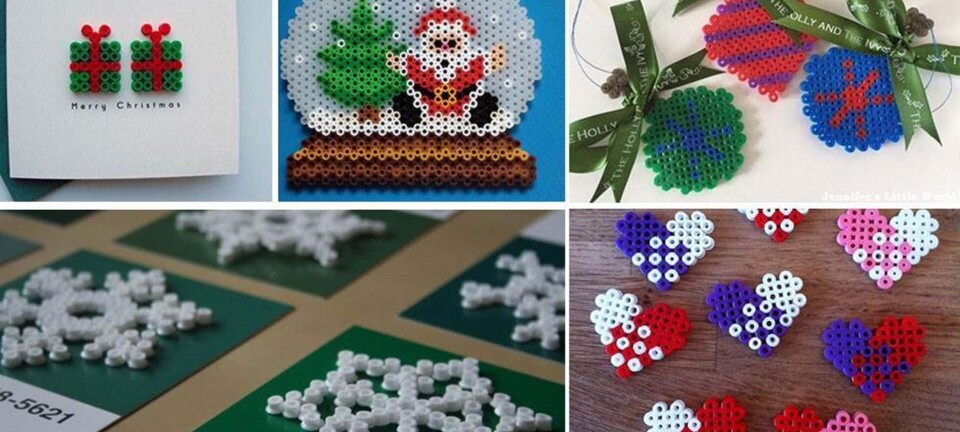 Julepynt: 23 julemotiver med hama perler