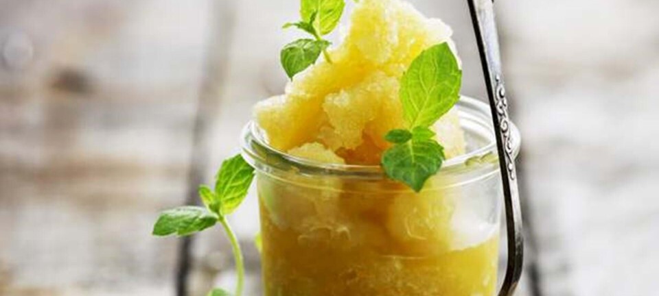 Slush ice: Melon-granita