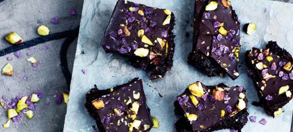 Brownie med pistacienødder