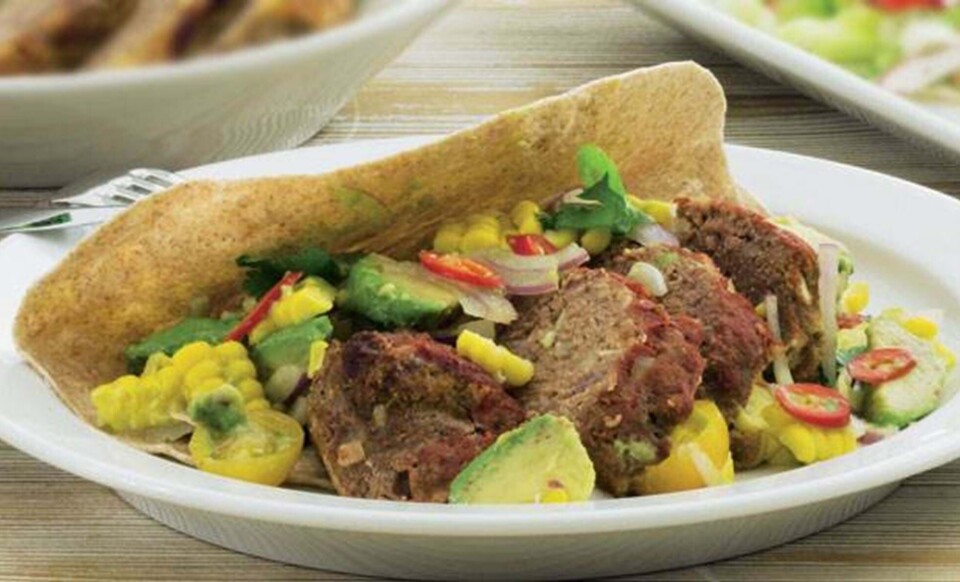 Mexicansk farsbrød med avocadosalat