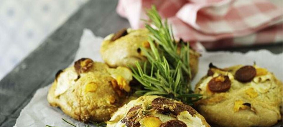 Små rodfrugtbrød med chorizo