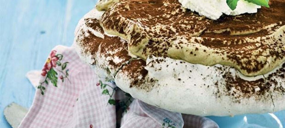 Marengskage med kaffecreme