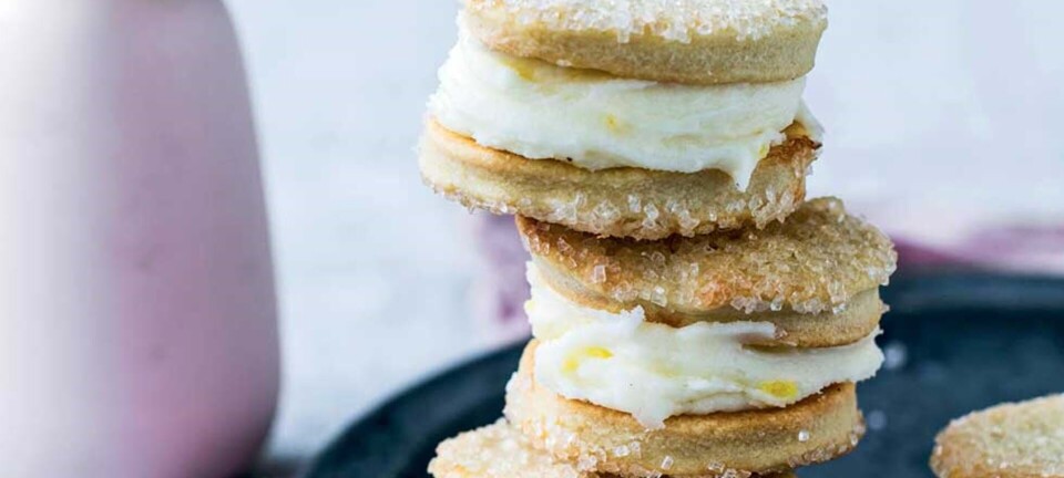 Skønne franske vafler med citroncreme