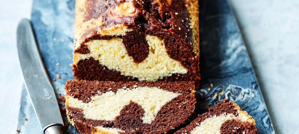 Marmorkage med appelsin og nutella