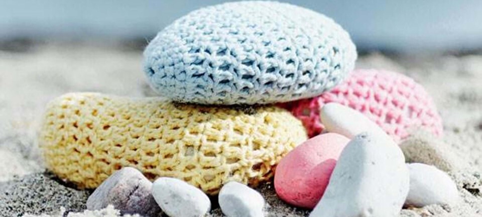 Hæklet betræk til sten