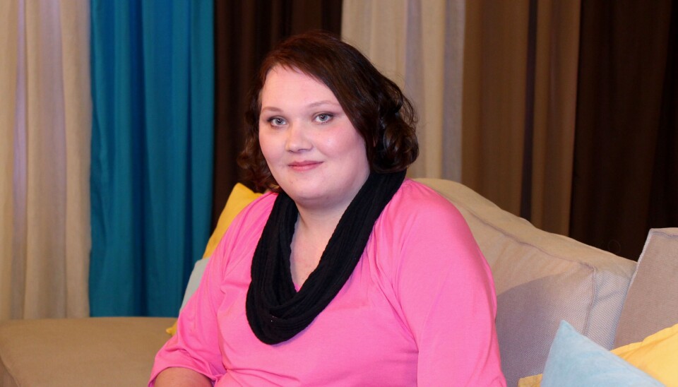 Christina fra Randers: ‘Jeg synes ikke, vi nasser på samfundet. For dengang Dennis arbejdede i Fakta, betalte han jo også til alle, der var på kontanthjælp”. (Foto: Realityportalen.dk)