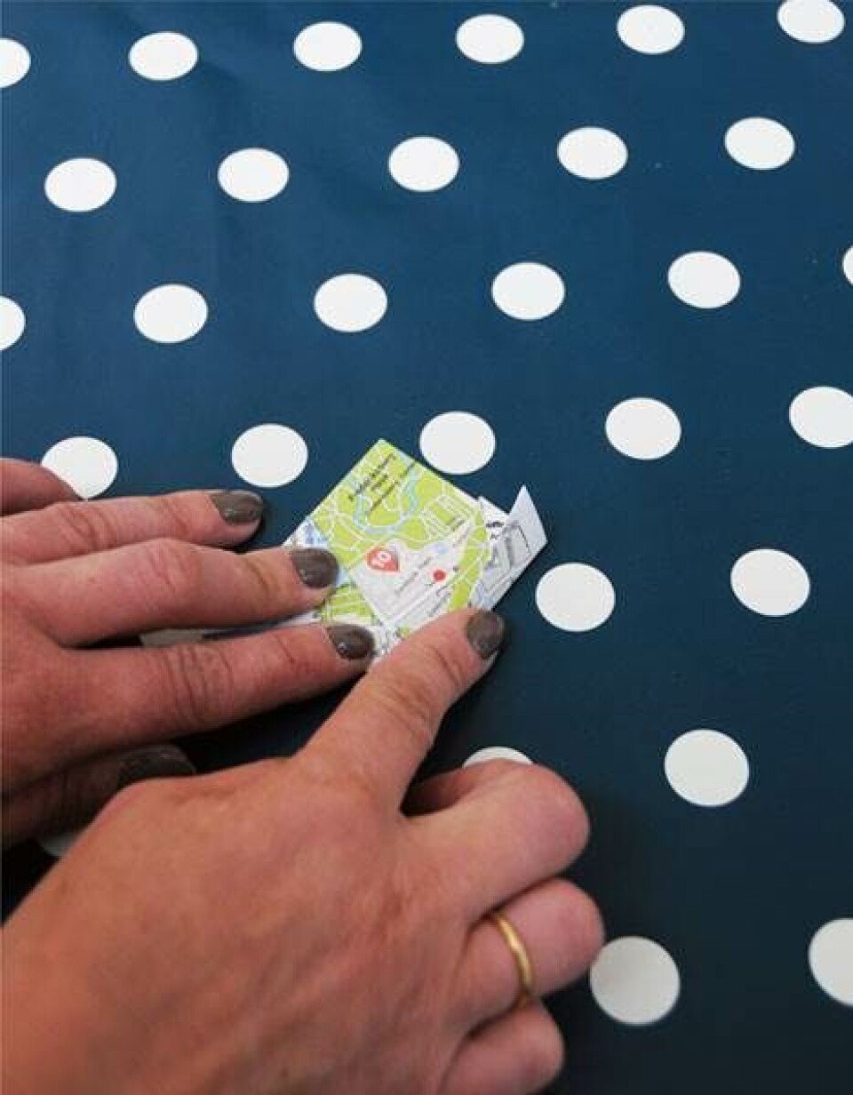 Jul i genbrugsmaterialer - Den foldede blomst