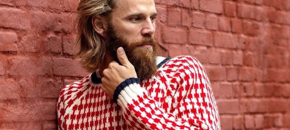 Herrestrik i klassisk fĂŠrĂžsk mĂžnster