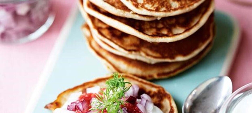 Blinis med stenbiderrogn