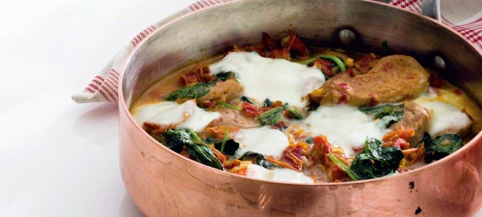 Skøn mørbradgryde med soltørrede tomater