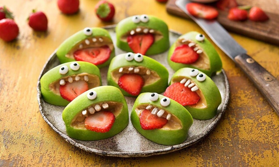 Halloween æblemonstre