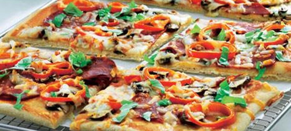 Hjemmebagte pizzaslices