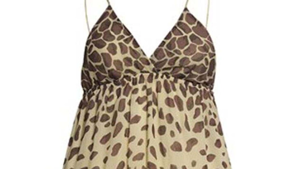 Silketop i girafprint