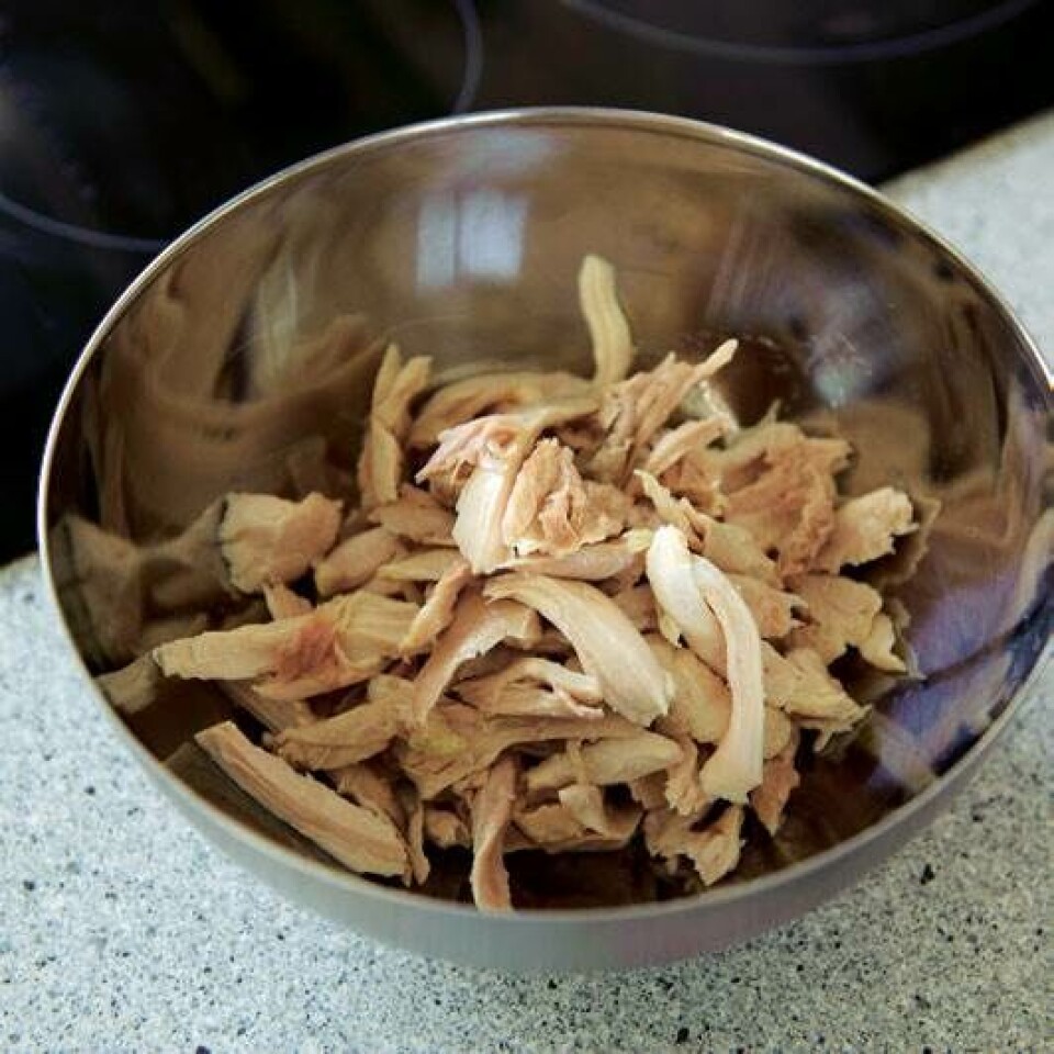 Nem og lækker hønsesalat