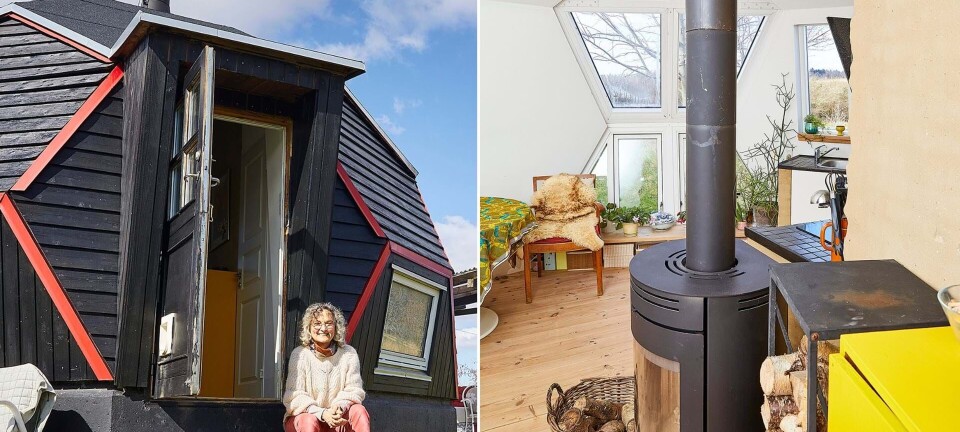 Charlotte bor på blot 26 kvm: Se hendes skønne ”mini”-kuppelhus