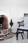 Fin pejs i sommerhuset, der er perfekt til kolde aftenener.