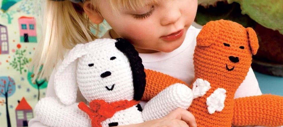 Hæklet hund og bamse