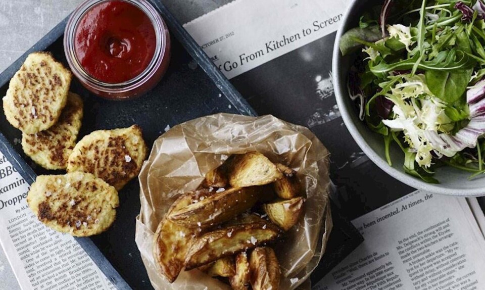 Blomkålsnuggets med BBQ-sauce