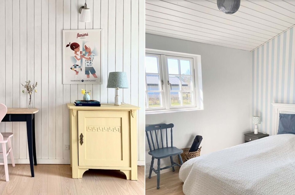 Sommerhuset var faldefærdigt og ikke særligt kønt, men familien kunne alligevel se potentialet i det