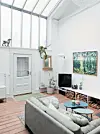Grønne glimt i det gamle atelier på Frederiksberg