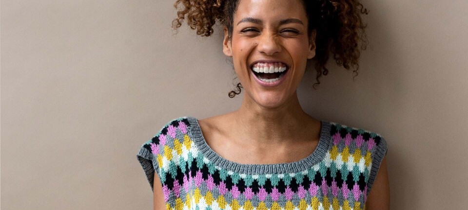 Strik selv: Vest med dominoer