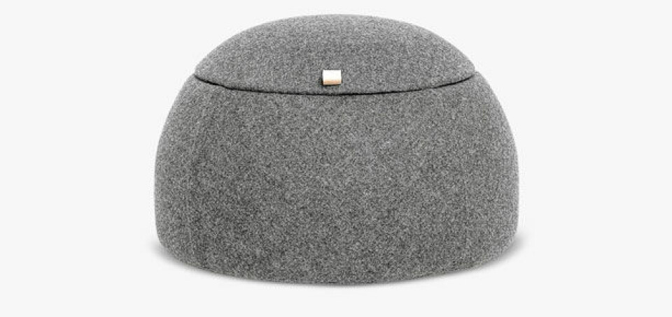 Rund puf med opbevaring, Bloomingville