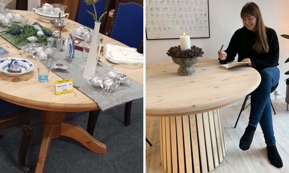 DIY søjlebord med udtræk