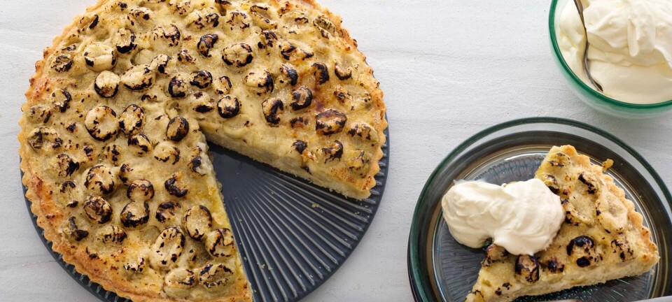 Stikkelsbærtærte med kokosmazarin