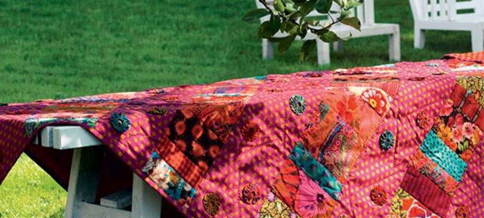 Flot og hurtigt syet: Fint patchworktæppe