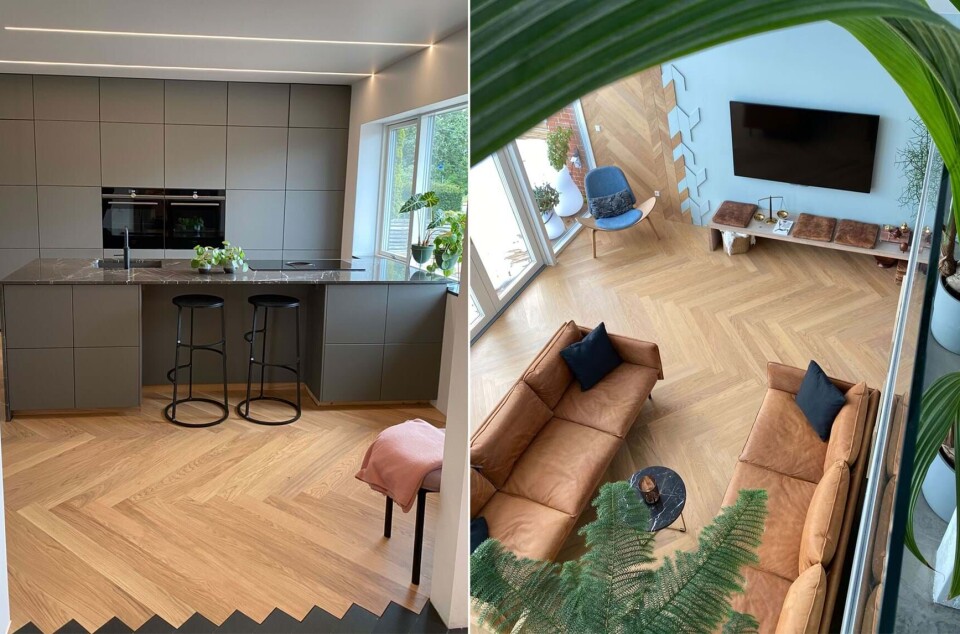 Line og Dan elsker gør-det-selv: Er du også vild med deres sildebens-terrasse?