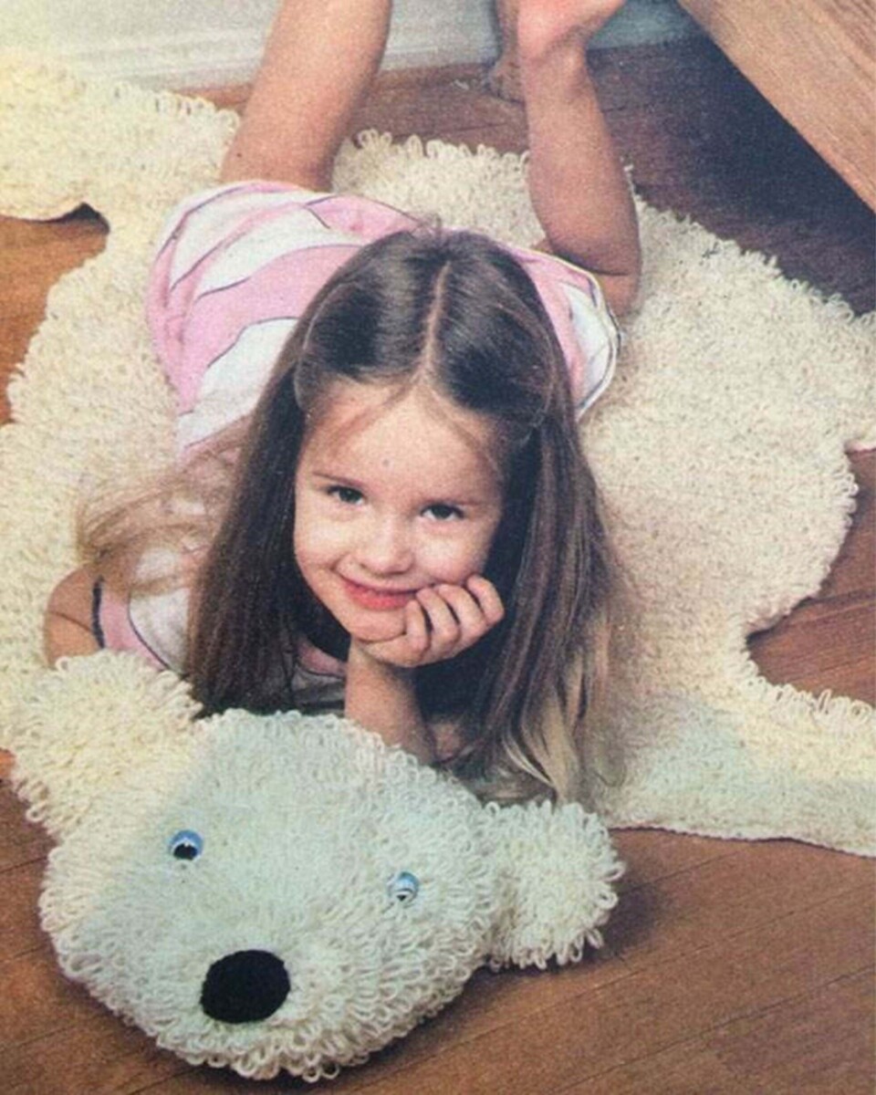 Skøn retro: Hæklet isbjørneskind