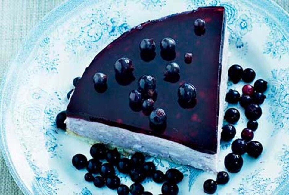 Solbærcheesecake