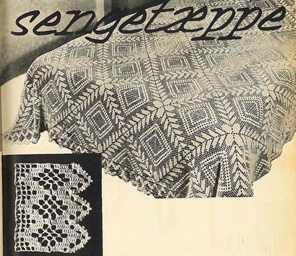 Skøn retro: Hæklet sengetæppe