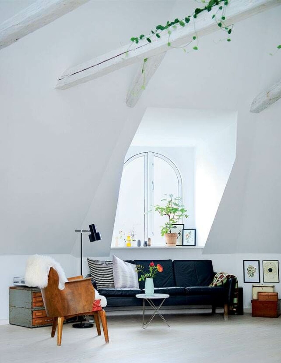 Vintagestil på tørreloftet