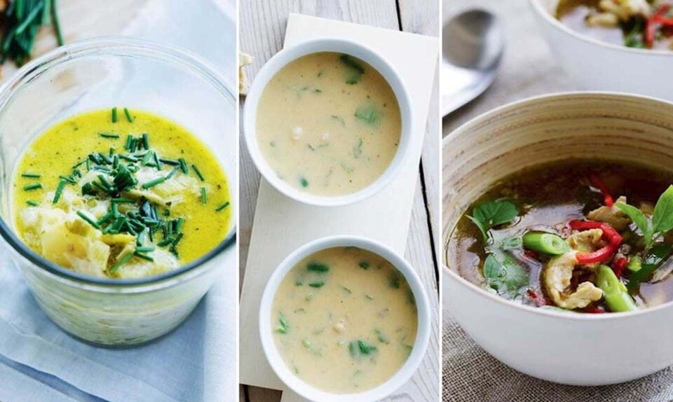 Lækre opskrifter på kartoffelsuppe, kikærtesuppe og asiatisk kyllingesuppe
