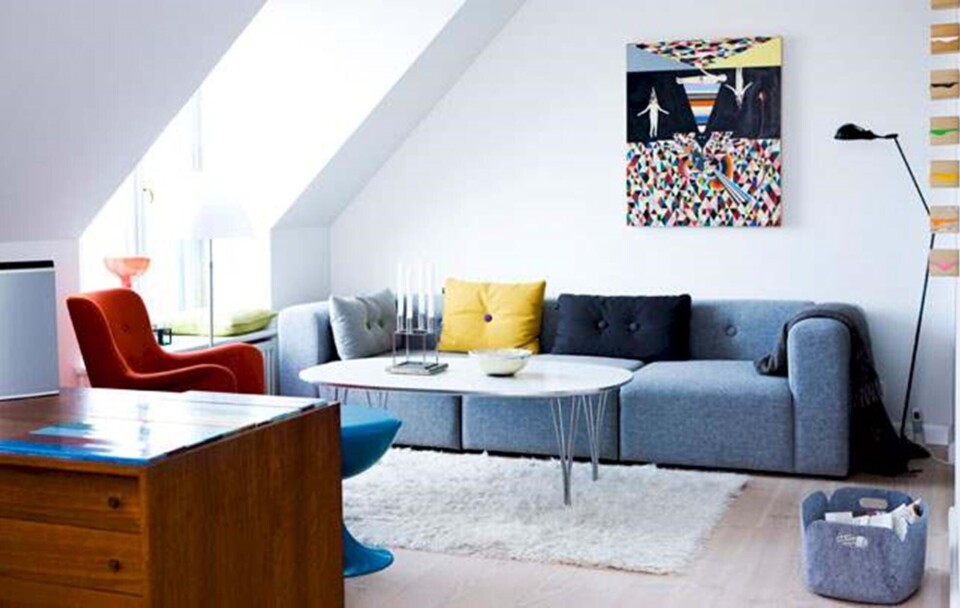 Moderne taglejlighed