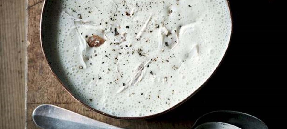 Trin for trin: Landkylling i porre-kartoffelsuppe