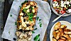 Græsk farsbrød med feta og oliven