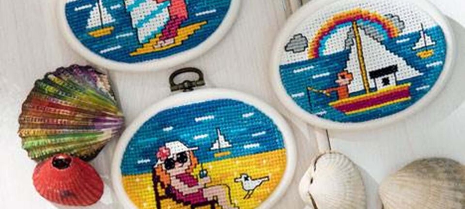 Brodér selv: Søde sommerbilleder