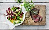 Flanksteak & grov salat