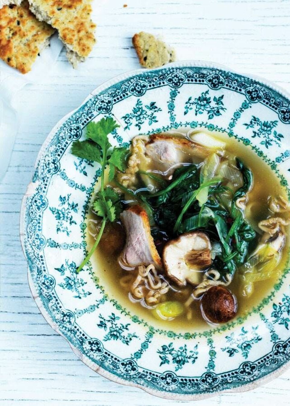 Asiatisk nudelsuppe med and