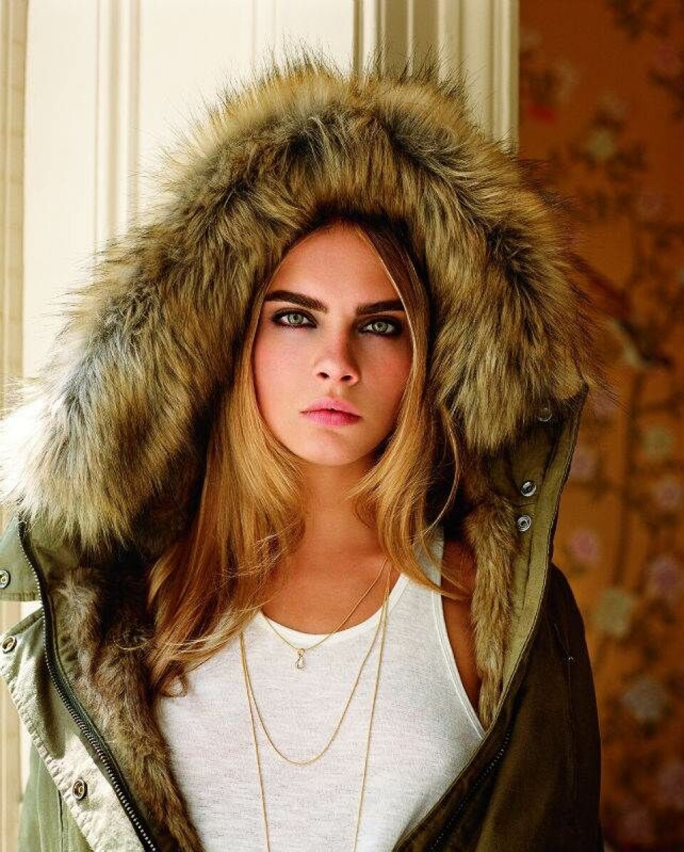 Cara Delevingne i ny kampagne for Topshop