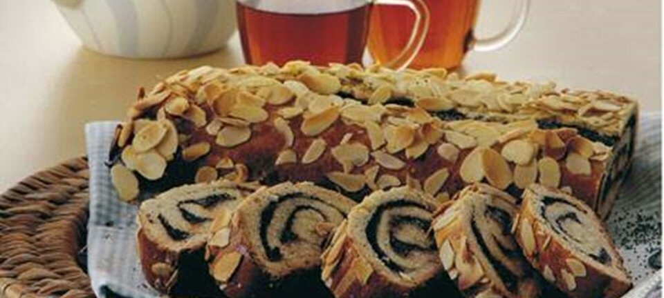 Kringle med chokolade- og birkesfyld