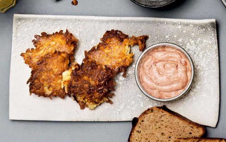 Sprøde røsti med spicy ketchup