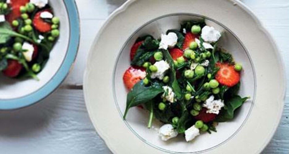 Sommerlig spinatsalat