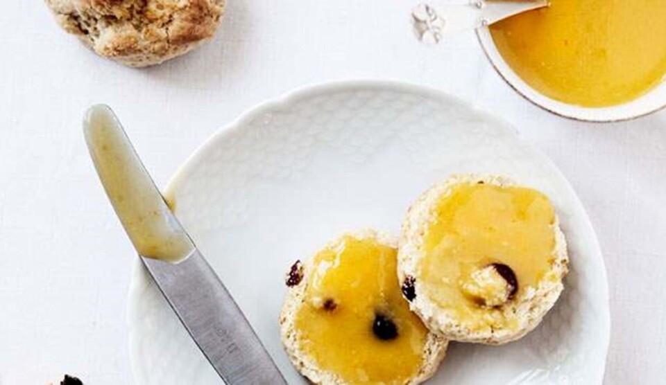 scones opskrift med soltørrede tranebær